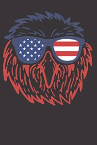 Patriotic American USA Eagle Notebook Journal