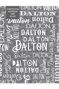 Dalton Composition Notebook Wide Ruled