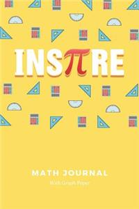 Inspire Math Notebook Journal with Graph Paper