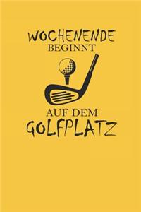 Wochenende Beginnt Auf Dem Golfplatz