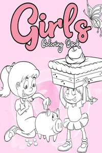 Girls Coloring Book