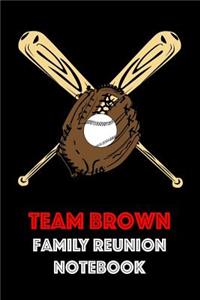 Team Brown Family Reunion Notebook