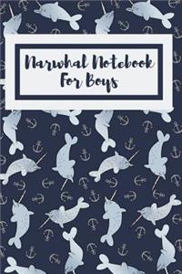 Narwhal Notebook For Boys