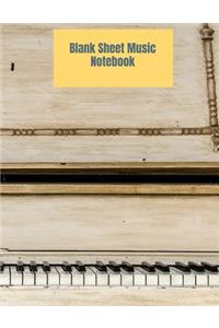 Blank Sheet Music Notebook