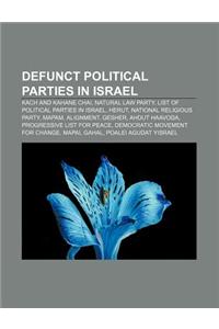 Defunct Political Parties in Israel