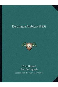 De Lingua Arabica (1883)