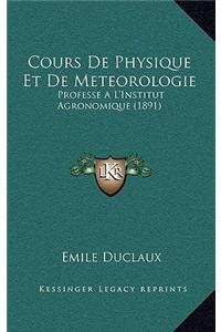 Cours De Physique Et De Meteorologie