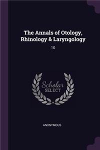 Annals of Otology, Rhinology & Laryngology