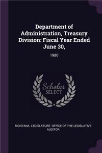 Department of Administration, Treasury Division