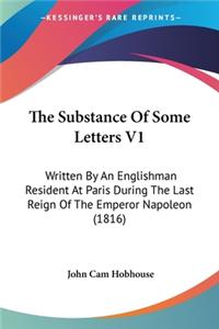Substance Of Some Letters V1