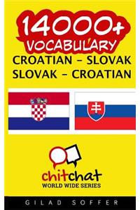 14000+ Croatian - Slovak Slovak - Croatian Vocabulary