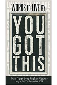 Words to Live by Two-Year-Plus 2018 Pocket Planner: August 2017 - December 2019
