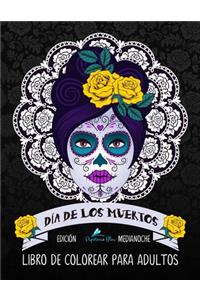 Dia De Los Muertos Libro De Colorear Para Adultos