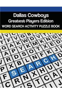 Dallas Cowboys Greatest Players Word Search Activity Puzzle Book