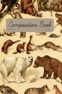 Vintage Mammal Composition Book