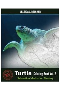 Turtle Coloring Books Vol.2 for Relaxation Meditation Blessing