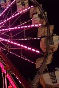 Journal Colorful Ferris Wheel Carnival Amusement Park Lit Up At Night