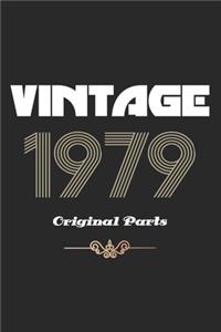 Retro Birthday - Vintage 1979 Notebook Original Parts Gift