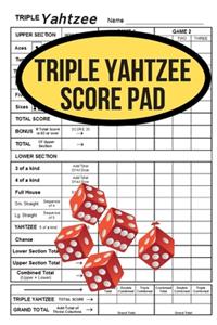 Triple Yahtzee Score Pad