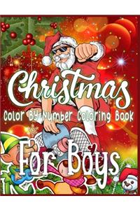 Christmas Color By Number Coloring Book For Boys