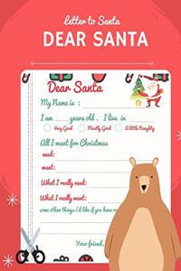 Letter to Santa Dear Santa