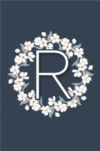 Initial Letter R Bullet Journal