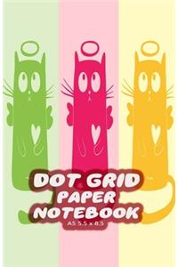 Dot Grid Paper Notebook A5 5.5x8.5