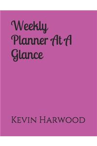 Weekly Planner At A Glance