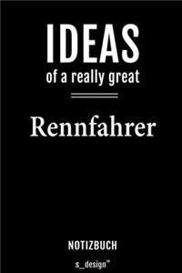 Notizbuch für Rennfahrer