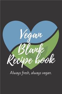 Vegan Blank Recipe Book