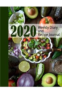 2020 Weekly Diary and Recipe Journal