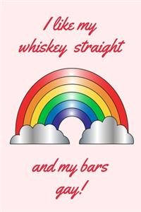 I like my whiskey straight and my bars gay!
