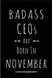 Badass CEOs Are Born In November
