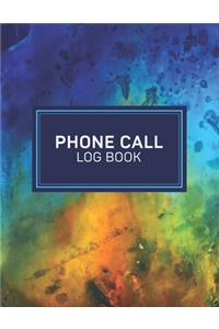 Phone Call Log Book