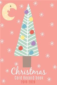 Christmas Card Record Book 2019-2028