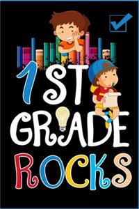 1st Grade Rocks Notebook: First Grade Lined Journal Notebook For Kids Girls & Boys - 120 Pages 6x9 Notebook To Write in For 1st Grader Students