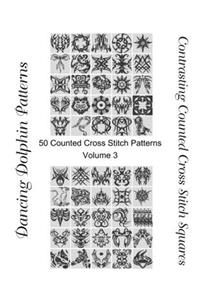 Contrasting Counted Cross Stitch Squares
