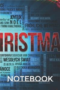 Merry Christmas Notebook, Christmas Journal, Christmas Diary, Santa Claus - One Subject - 120 Pages