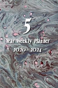 5 Year Weekly Planner 2020 - 2024