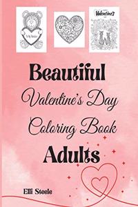 Beautiful Valentine's Day Coloring Book Adults