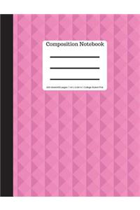 Pink Composition Notebook - College Ruled 200 Sheets/ 400 Pages 9.69 X 7.44