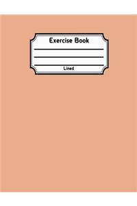 Exercise Book Lined: Back To School Notebook V51