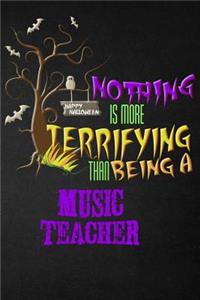 Funny Music Teacher Notebook Halloween Journal