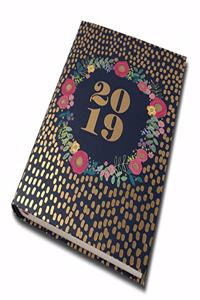 FASHION DIARY FOIL FLOWERS MD D 2019