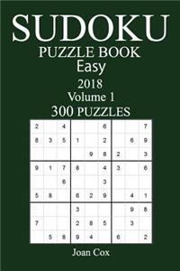 300 Easy Sudoku Puzzle Book - 2018