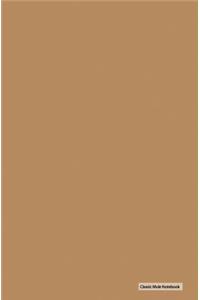 Classic Mole Notebook - Brown Cover (Lined Journal)