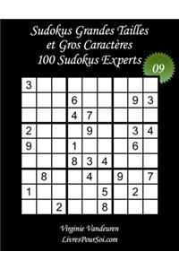 Sudokus Grandes Tailles et Gros Caractères - Niveau Expert - N°9