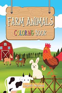 Farm Animals Coloring Book