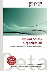 Patient Safety Organization