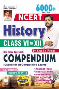 NCERT History Class 6 To 12 One Liner Approach Compendium by Khan Sir Patna (English Medium)(4707)